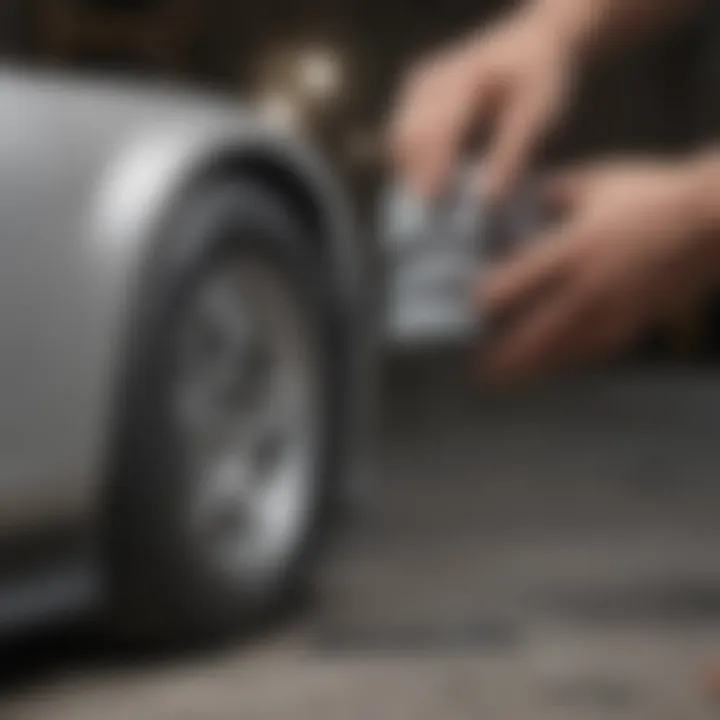 Liquid cement application process