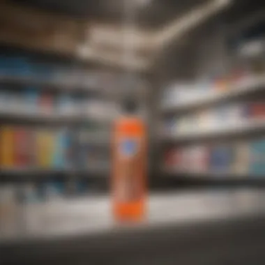 Local store display of Wet and Forget shower cleaner