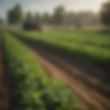 Lush green crops thriving with green fertilizer