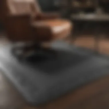 Luxurious anti-fatigue mat for executive spaces