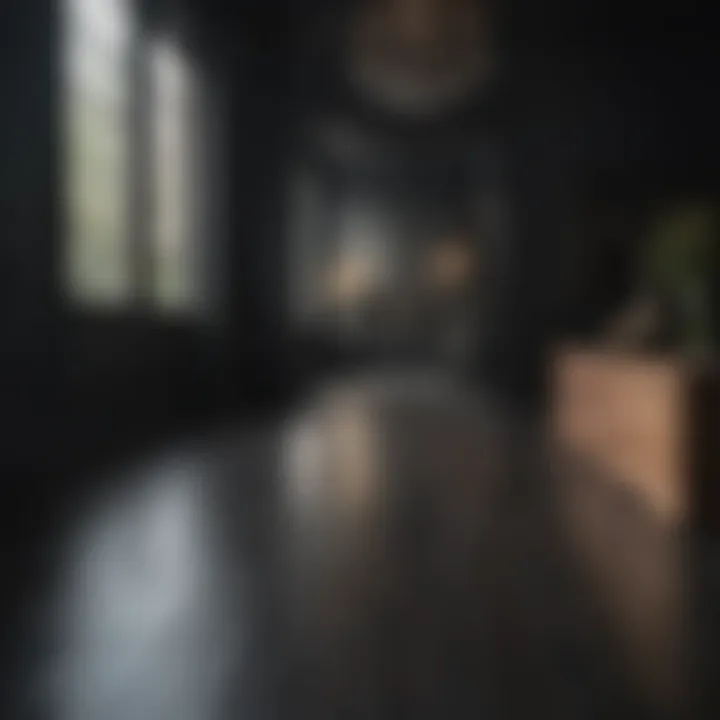 Luxurious Black Wood Peel and Stick Flooring Design Options