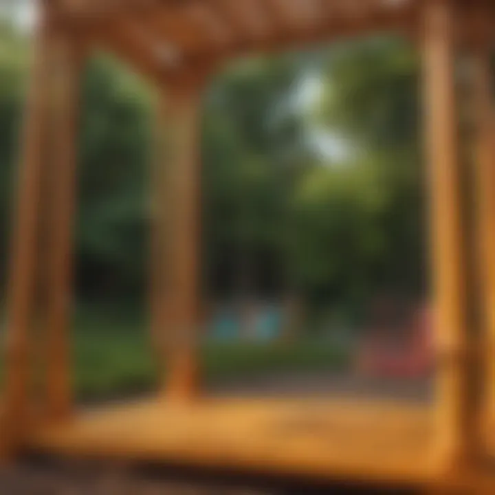 Luxurious swing set kit with vibrant play area