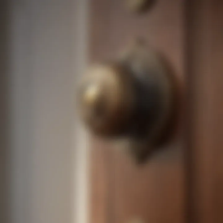 Main door knob in historical context reflecting cultural influences