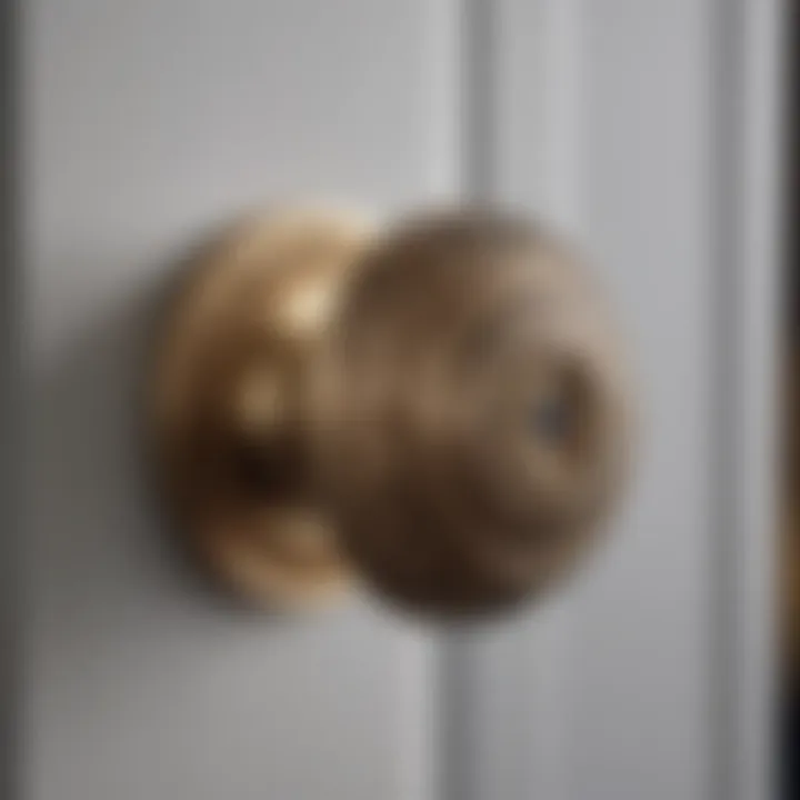 Modern main door knob showcasing innovative design elements