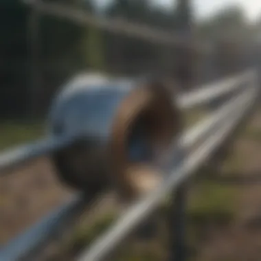 Maintenance equipment for galvanized wire fence rolls