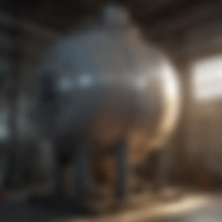 Illustration of Maintenance Techniques for Pressure Tank