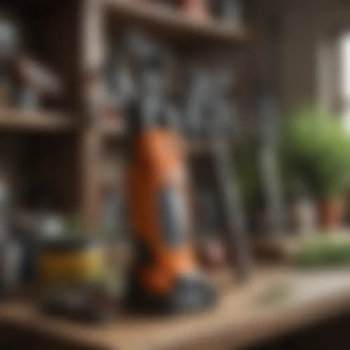 Essential Maintenance Tools for Edge Weed Trimmers Maintenance tools and products for edge weed trimmers on a shelf