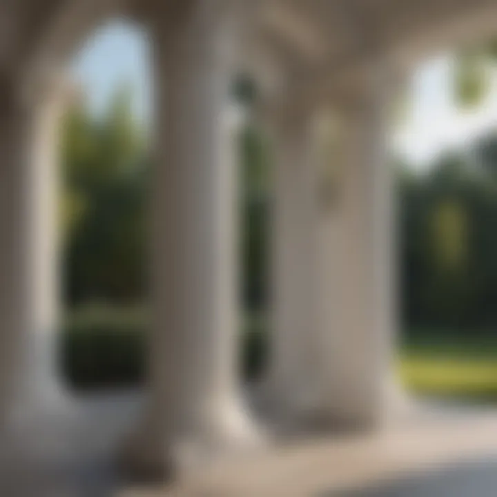 Majestic Doric Order White Outdoor Column
