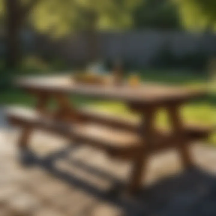 Market fluctuations impacting wood picnic table prices