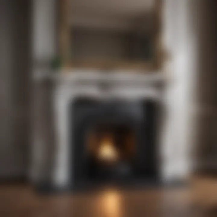 Detailed fireplace surface preparation