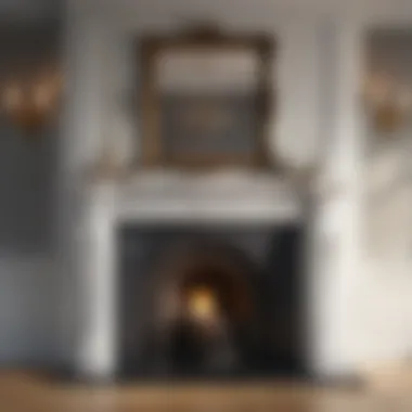 Sophisticated color palette for fireplace