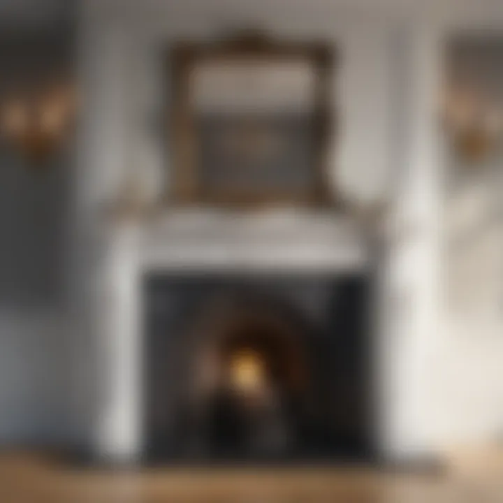 Sophisticated color palette for fireplace
