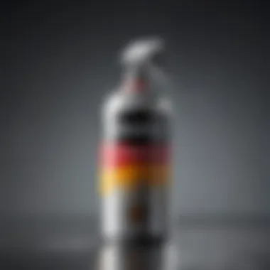 Dynamic Spray Painting Motion Close-up of a spray paint can in motion over aluminum surface