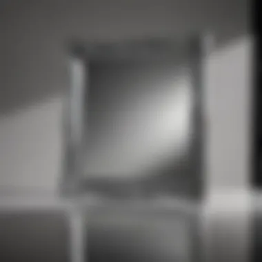 Mirror-Like Shine on Aluminum Reflective aluminum surface showcasing a mirror-like shine