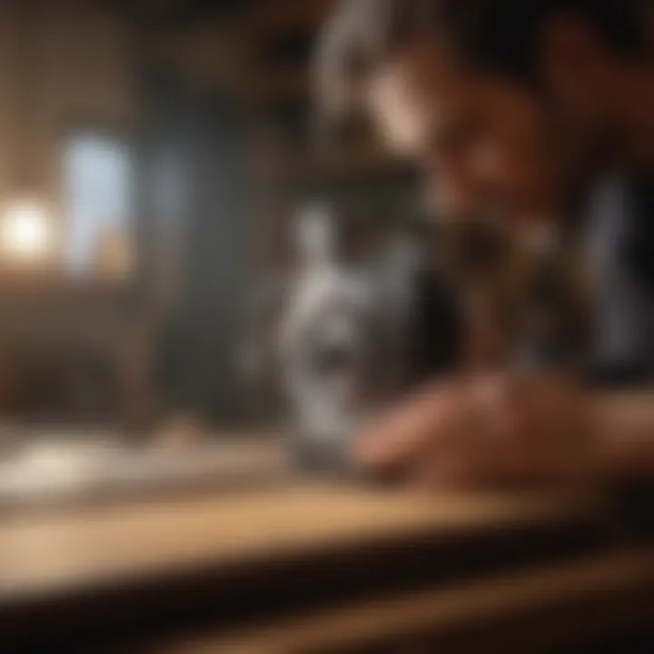 Fine-tuning Rip Cut Guide for Precision Woodworker adjusting rip cut guide for accuracy