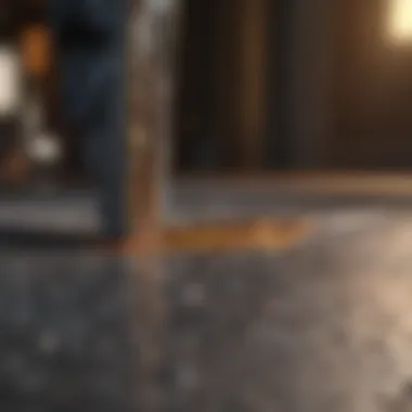 Detailed Rip Cut Guide Demonstration Close-up of rip cut guide in action