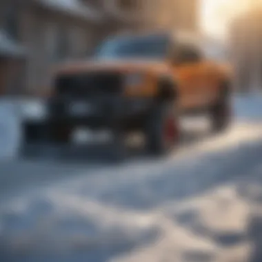 Snow shoveling technique diagram