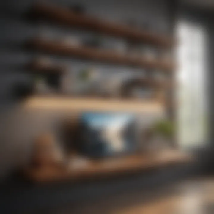 Stylish utilization of 8ft shelf board
