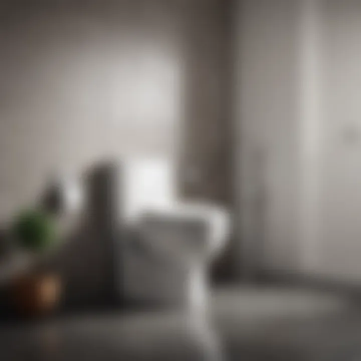 Illustration showcasing optimized toilet efficiency