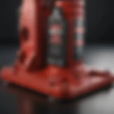 Heavy-duty mechanism of Big Red 20 Ton Bottle Jack