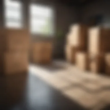 Standard Dimensions of Moving Boxes Illustration showing standard dimensions of medium size moving boxes
