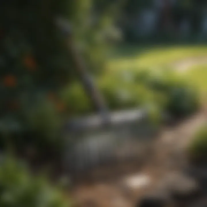 Versatile Performance Metal Garden Rake Metal Garden Rake with Adjustable Head