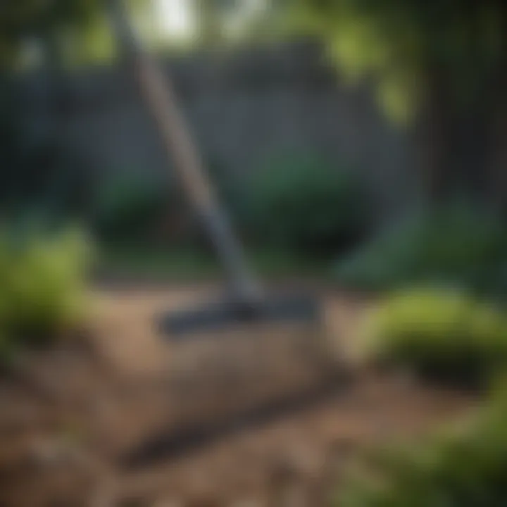 Ergonomic Excellence Metal Garden Rake Metal Garden Rake with Ergonomic Handle