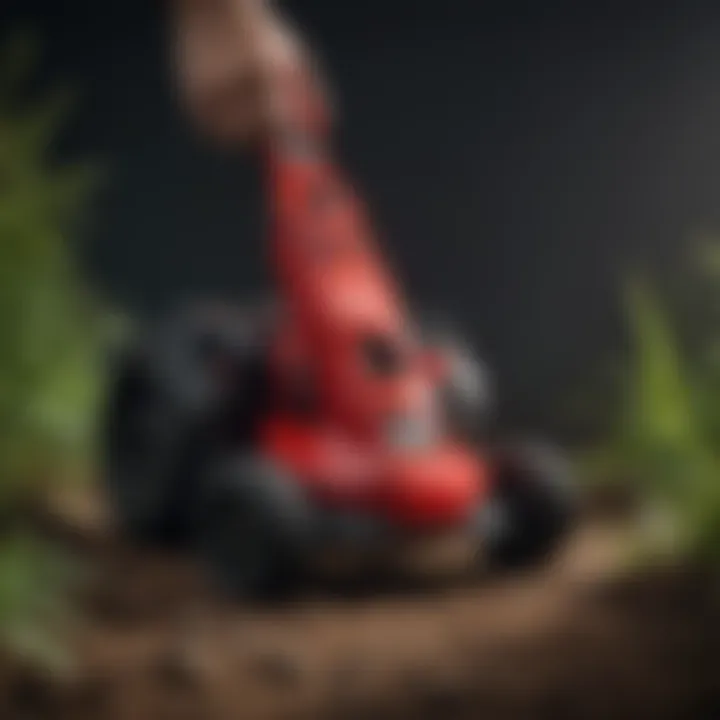 Milwaukee cordless weed eater showcasing advanced battery technology