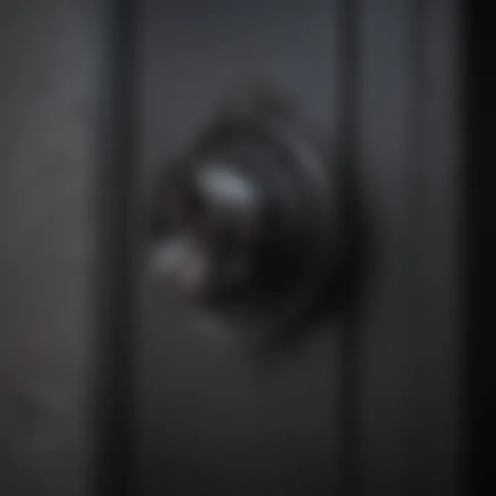 Minimalist Black Center Door Knob Hardware
