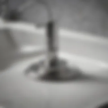 Minimalist sink stopper in stainless steel