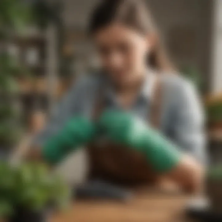 User Experience with Miracle-Gro Gloves User reviewing Miracle-Gro gloves, emphasizing satisfaction and feedback