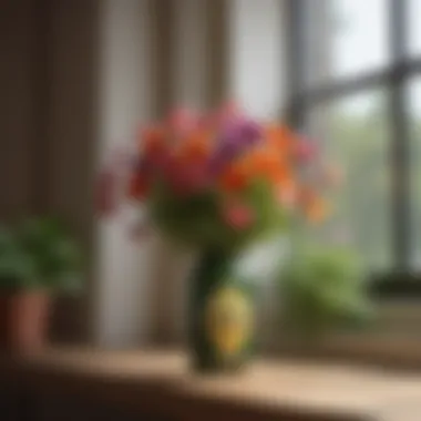 Vibrant Flowers with Miracle-Gro Miracle-Gro bottle with vibrant flowers in the background