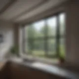 Modern architectural design of a 32 x 18 hopper window