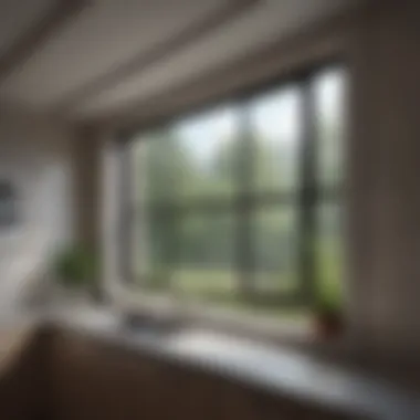Modern architectural design of a 32 x 18 hopper window