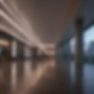 Architectural Illumination Cool Fluorescent Light in Modern Architecture