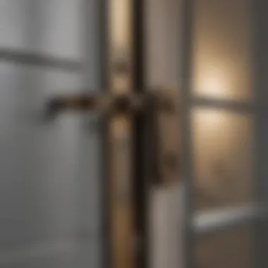 Modern design lock for patio screen door