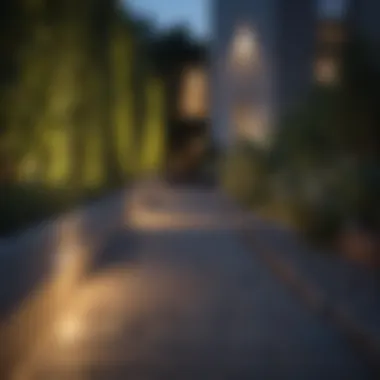 Sleek Garden Pathway Illumination Modern Outdoor Wall Sconces Lighting Up Garden Pathway