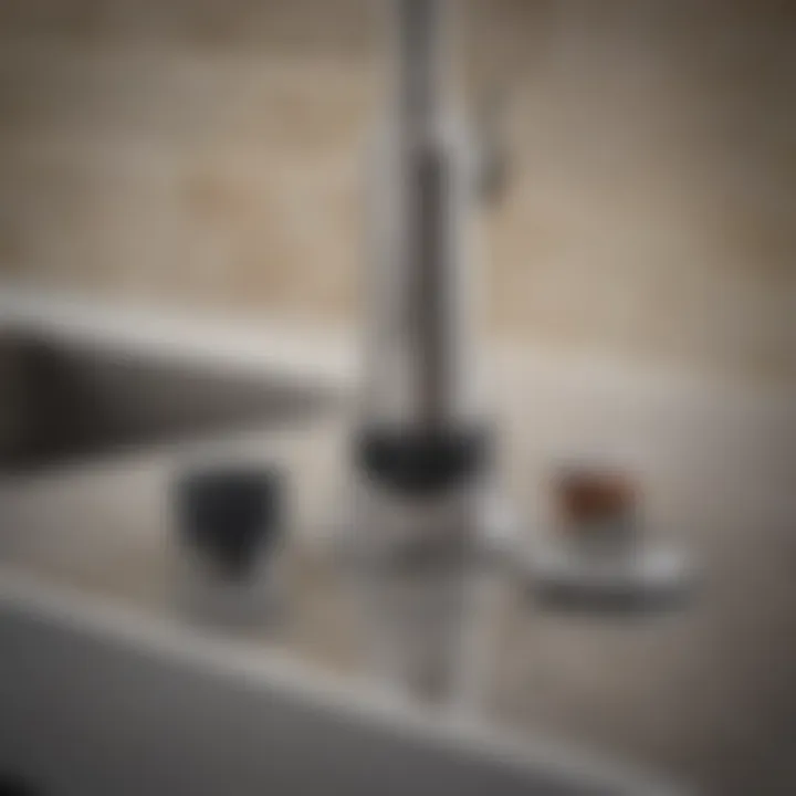 Close-up view of Moen Garbage Disposal Dishwasher Connector Kit components