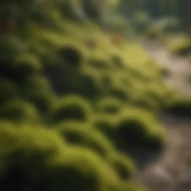 Natural moss killer ingredients arranged neatly