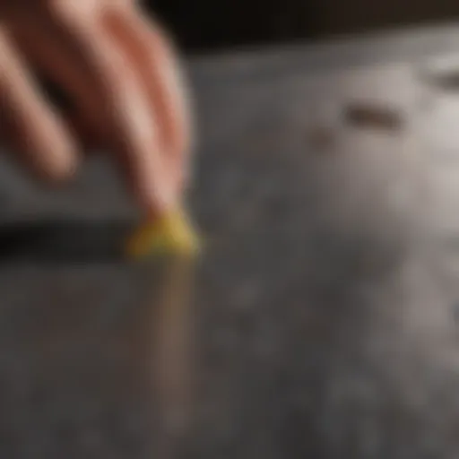 Two plastic pieces being bonded with glue