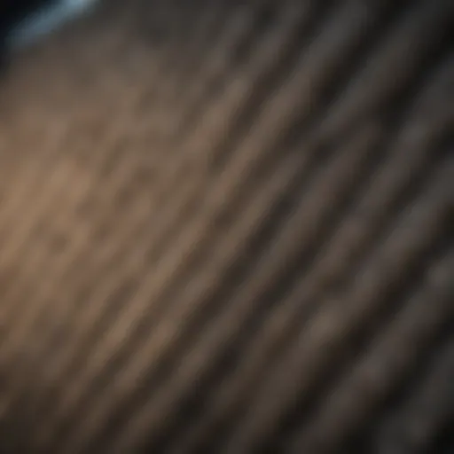 High-efficiency furnace filter capturing dust particles