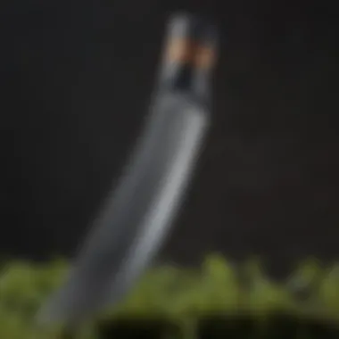 Close-up of a high-quality blade made of durable material