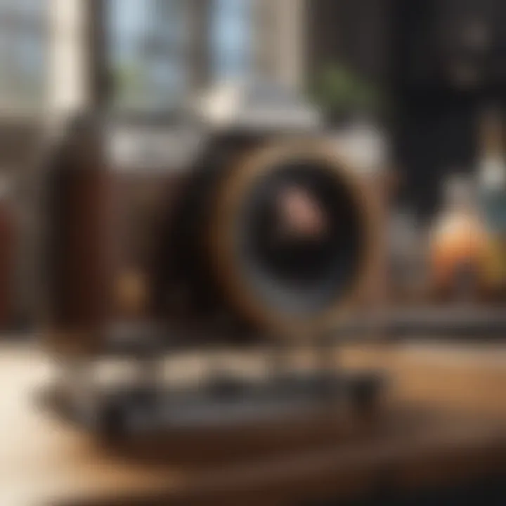 An innovative gadget that combines a traditional tool with modern technology, showcasing a fusion of utility and creativity.