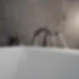 Luxurious bathtub spout design in modern bathroom