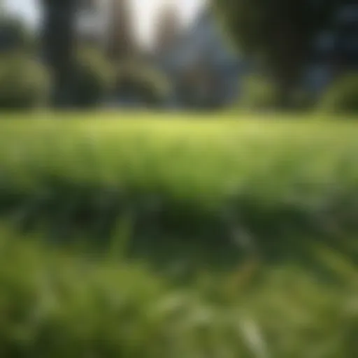 Pristine Grass in a Lush Green Lawn Lush Green Lawn with Pristine Grass