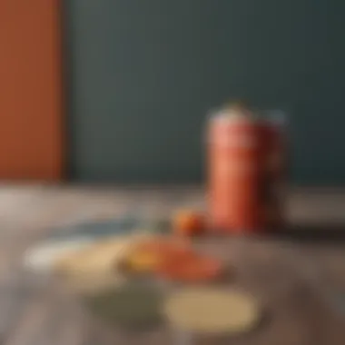 Organic paint color palette