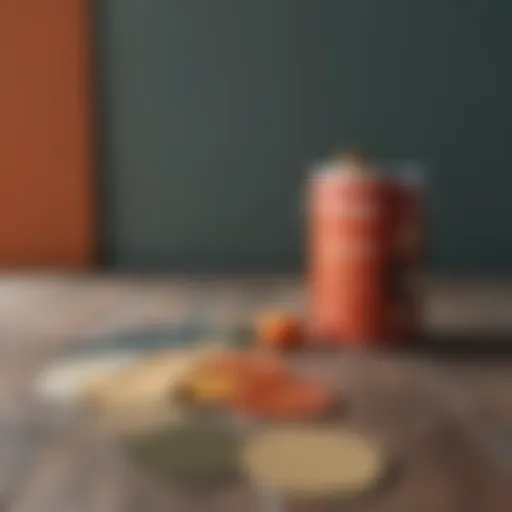 Organic paint color palette