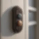 Classic outdoor doorbell button design showcasing vintage aesthetics