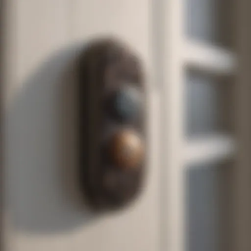 Classic outdoor doorbell button design showcasing vintage aesthetics