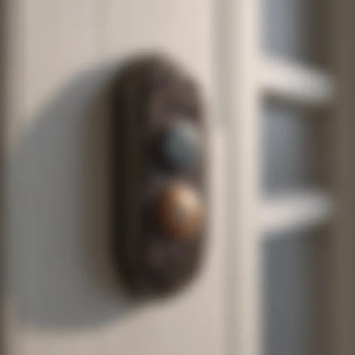 Classic outdoor doorbell button design showcasing vintage aesthetics